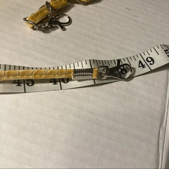 Clutch purse/bag, evening bag, Yellow, with 2 straps,New Without Tags - Picture 12 of 13